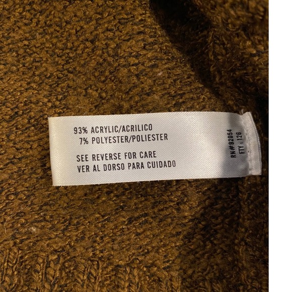 VTG Cable Knit Sweater neutral Brown Cozy Pullover academia grunge indie office - Picture 12 of 14